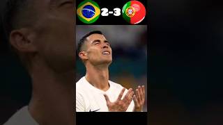 Brazil🇧🇷 VS Portugal 🇵🇹 FOOTBALL ABIRfootball ronaldo [upl. by Kcered374]