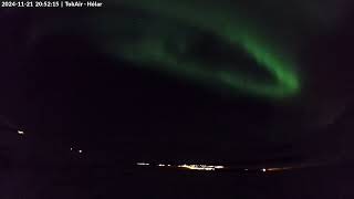 Hólar Aurora Timelapse 21st  22nd November 2024 [upl. by Acceb678]