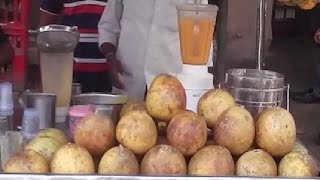 Amazing Wood Apple Bael  juice l Street Foo India Kolkata [upl. by Etnod]