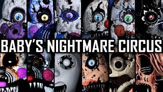 Babys Nightmare Circus  All Jumpscares Complete [upl. by Jehius398]