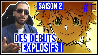 POURSUITE À LEXTÉRIEUR  SAISON 2 THE PROMISED NEVERLAND REVIEW  Episode 1 [upl. by Alderson]