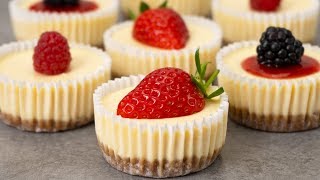 Easy Mini Cheesecakes Recipe [upl. by Florrie]