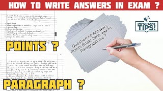 How to Write Answers in Exam ✍️  GNDU Exams me Answer kese likhe  Points or Paragraph  Exam Tips [upl. by Ilyk947]