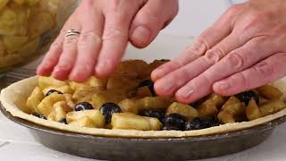 How to Make Apple Blueberry Pie [upl. by Aisinoid918]