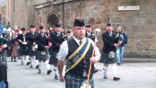 Dornoch pipe band Highlands gathering in 2015 [upl. by Wachtel105]