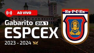 GABARITO ESPCEX 202324  DIA 1  CORREÇÃO AO VIVO  TROPA ELITE MIL [upl. by Eneloj]