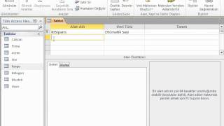 MİCROSOFT ACCESS 2010 VİDEO EĞİTİMİ3 [upl. by Ttekcirc]