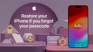 How to restore your iPhone if you forgot your passcode  Apple Support [upl. by Mirella616]