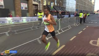 BEKELES first race in 2020  London Half Marathon 2020 [upl. by Nageam]