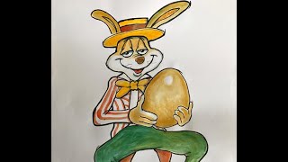 DRAW WITH DON  Lets Draw an EASTER BUNNY  Ireland AM [upl. by Fanchet]