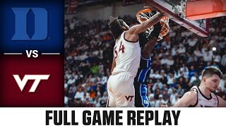 Duke vs Virginia Tech Full Game Replay  202324 ACC Men’s Basketball [upl. by Immaj809]