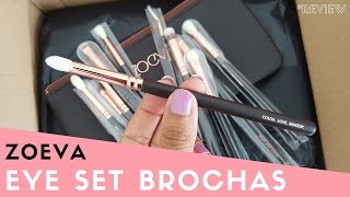 Brochas de maquillaje para ojos usos y recomendaciones  Zoeva review [upl. by Jorrie]