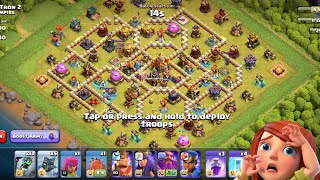 Lavaloon attack strategy  easily 3star  base6  Clash of Clans [upl. by Janetta]