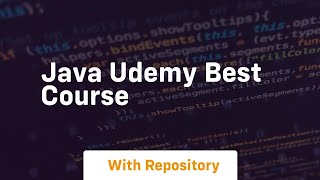 java udemy best course [upl. by Cyrano122]