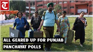 Preparations on at various places for Punjab panchayat polls to be held on Tuesday [upl. by Cher]