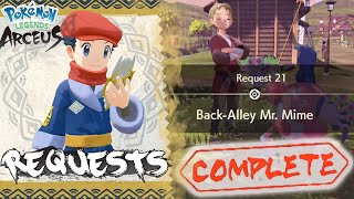 Pokemon Legends Arceus Request 21 Walkthrough quotBack Alley Mr Mimequot How To Unlock amp Location Guide [upl. by Westbrook749]