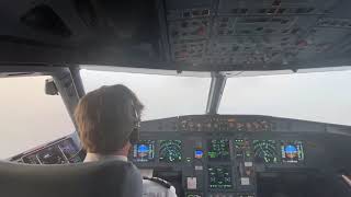 Beautiful Airbus A320 Instrument Approach and Landing From the Cockpit [upl. by Nomis]