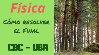 Cómo resolver el Final para Física del CBC UBA  1  Parte 12 [upl. by Erialb]