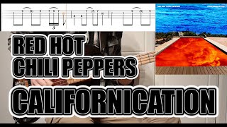 Red Hot Chili Peppers  Californication  Bass Cover With TABS [upl. by Hadihsar]