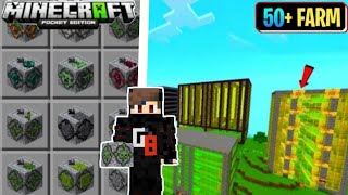 Instant farm Mod in Mcpe 12050  Spawn MEGA farm 1 click Mcpe [upl. by Lipfert32]