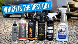 Best Hybrid Quick Detailer Comparison  Including Sonax BSD Garage Therapy and QDX Graphene [upl. by Amsaj413]