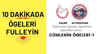 Cümlenin Ögeleri 1 Özne Yüklem Nesne Dolaylı Tümleç Zarf Tümleci Edat Tümleci [upl. by Daub972]