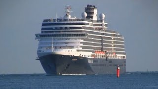 Cruise Ship Eurodam entering Port of Rostock [upl. by Drape]