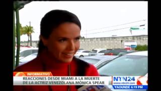 Artistas se manifiestan desde Miami sobre el asesinato de Mónica Spear [upl. by France]