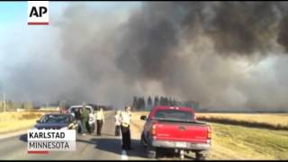 Wildfires Force Evacuations in NW Minnesota [upl. by Kaete]