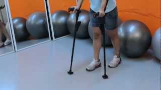 ERGOBAUM Four Point Crutch Gait [upl. by Artur]