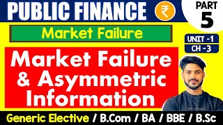 Asymmetric Information amp Market Failure  Public Finance GE  Bcom BA Sem 4 amp Sem 6 [upl. by Hachmann299]