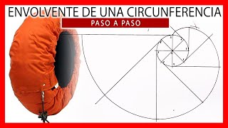 🚀🌀 EVOLVENTE de una circunferencia  Evolvente dibujo técnico paso a paso  INVOLUTA [upl. by Ffilc]