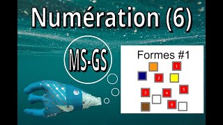 Apprendre à compter jusquà 6 avec les formes géométriques numération jeu  apprendre en samusant [upl. by Leone470]