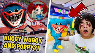 DRONE CATCHES HUGGY WUGGY AND POPPY PLAYTIME AT HAUNTED TOYS R US 24 HOUR CHALLENGE [upl. by Ekusoyr]