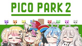 【PICO PARK 2】一緒にゴールしようね！！！ ねぽらぼ 【獅白ぼたんホロライブ】 [upl. by Kirad696]