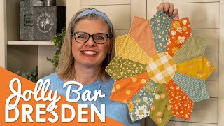 🌼 Make an Easy Dresden Plate into a Cute Centerpiece 😍 Adorable Jolly Bar Dresden [upl. by Muriah690]