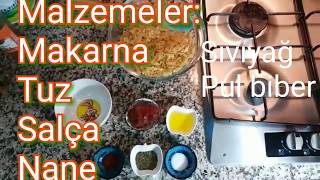 ENFES SALÇALI NANELİ MAKARNA TARİFİ ARANAN MAKARNA [upl. by Teressa]