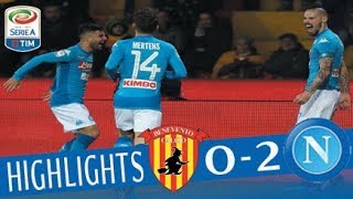 Benevento  Napoli 02  Highlights  Giornata 23  Serie A TIM 201718 [upl. by Blunt]