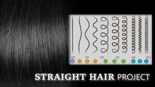 Straight Hair Project  reshape your hair follicles  Subliminal amp Morphic Programming [upl. by Jordans]