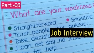 What are your weakness interview questions and answers [upl. by Abih38]