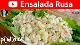 ENSALADA RUSA  VickyRecetaFacil [upl. by Vasos]