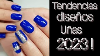 UÑAS DE MODA 2023  TENDENCIAS DISEÑOS DE UÑAS BONITOS 2023 [upl. by Eenafets899]