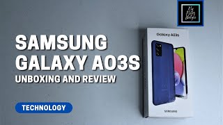 Samsung Galaxy AO3s Unboxing and Review [upl. by Zanlog398]