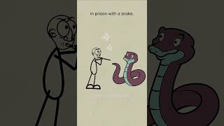 In prison with a snake shorts 4k memes animation snake [upl. by Vary601]