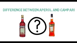 What is the difference between Campari and Aperol [upl. by Anirehtak792]