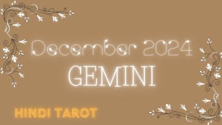 GEMINI ♊ DECEMBER 2024 MONTHLY TAROT  HINDI 🔮✨ [upl. by Polk]