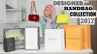 DESIGNER HANDBAG COLLECTION  GUCCI GIVENCHY CHANEL YSL LV [upl. by Eidac]