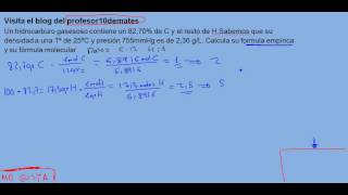 fórmula empírica 04a y molecular [upl. by Skell]