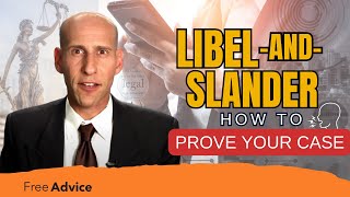 How Do You Prove Libel and Slander [upl. by Kipper433]