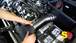 2017 Chevy Malibu LT WAEM cold air intake installed [upl. by Sucramraj]